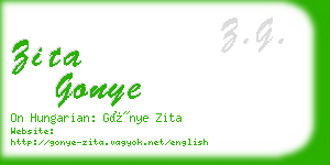 zita gonye business card